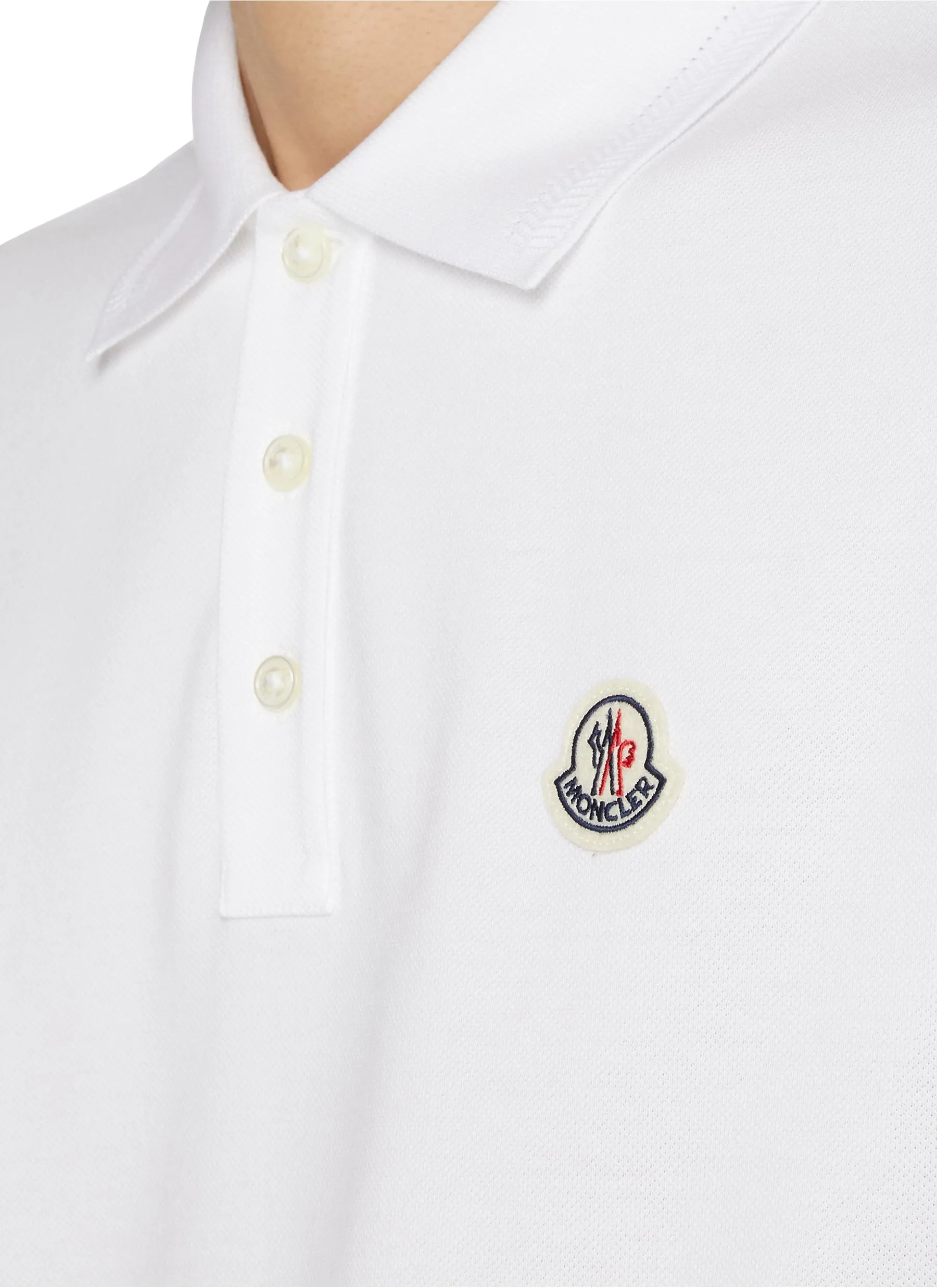 -----------MONCLER ---- ------------ ----Logo Patch Cotton Polo --