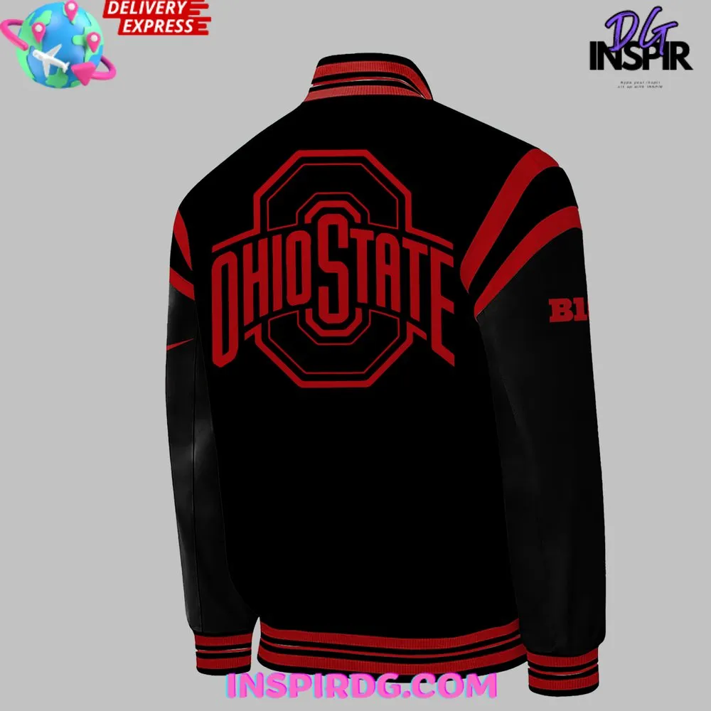 -Ohio State Football Jesus Won 2024 Black Baseball Jacket