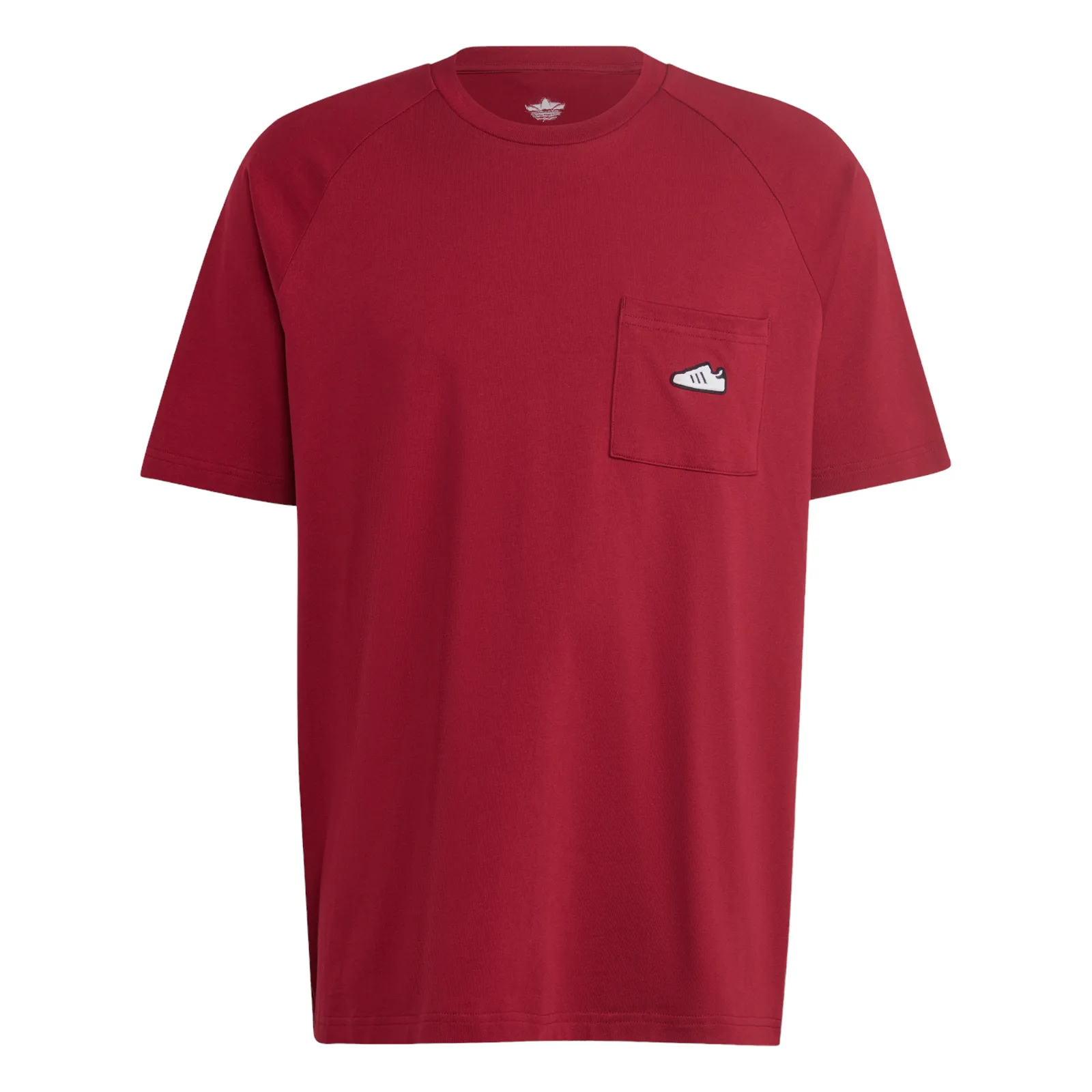 adidas Originals Embroidered Superstar Pocket T-Shirt - Collegiate Burgundy