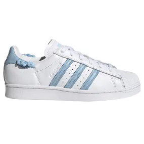 adidas Originals Womens Superstar Knotted Rope Shoes - White Clear Sky