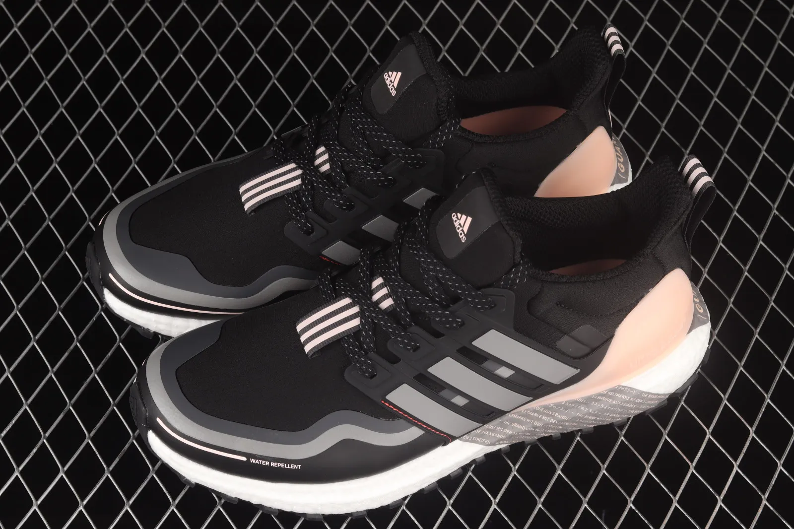 Adidas UltraBoost Go Guard Core Black Grey Pink Cloud White FU9465