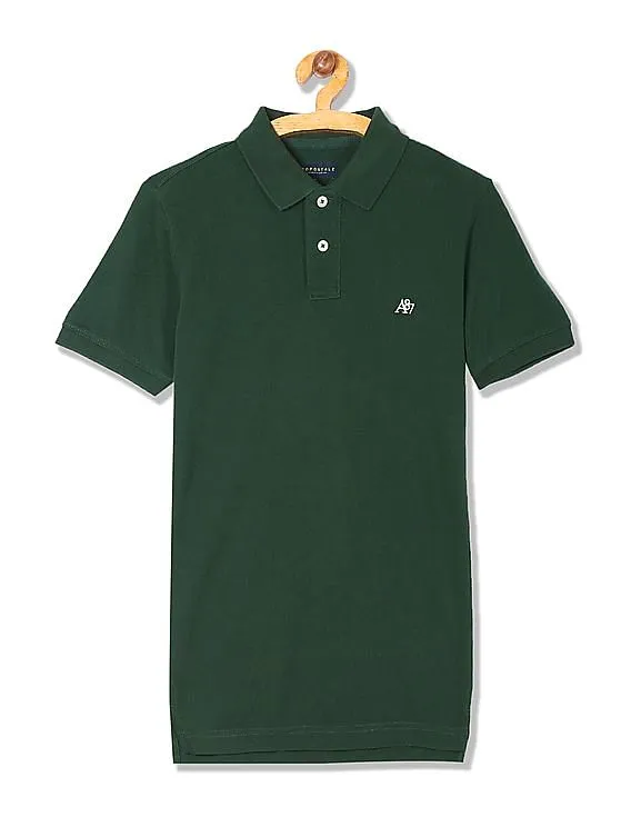 Aeropostale Solid Pique Polo Shirt