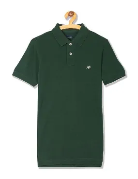 Aeropostale Solid Pique Polo Shirt