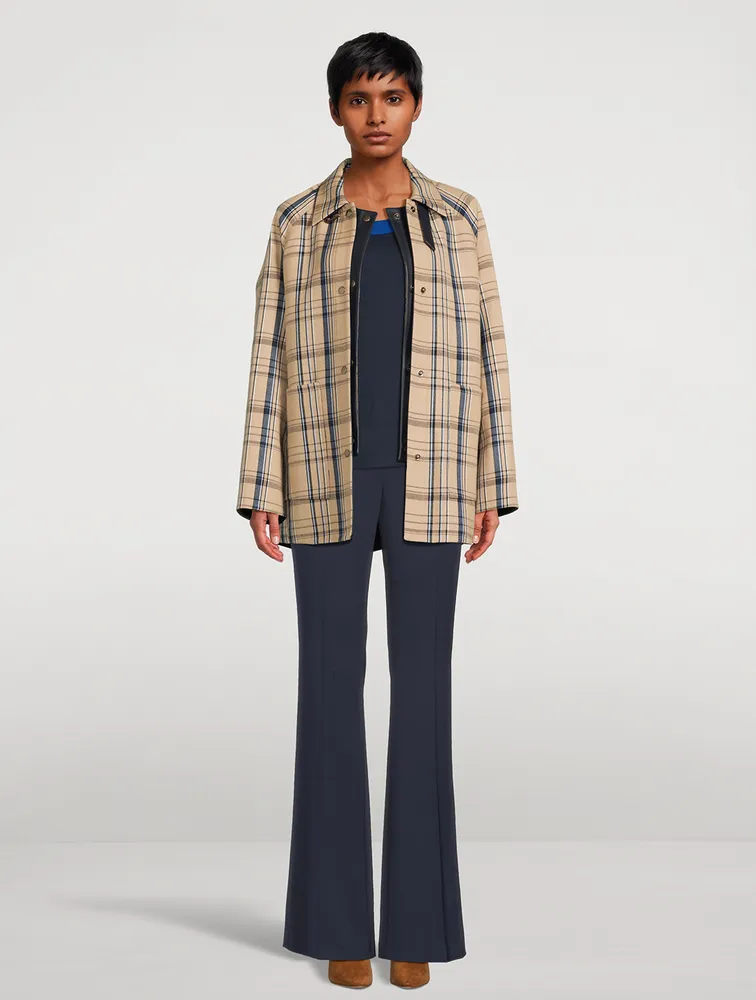 AKRIS Marlowe Reversible Three-in-One Wool Double-Weave Jacket