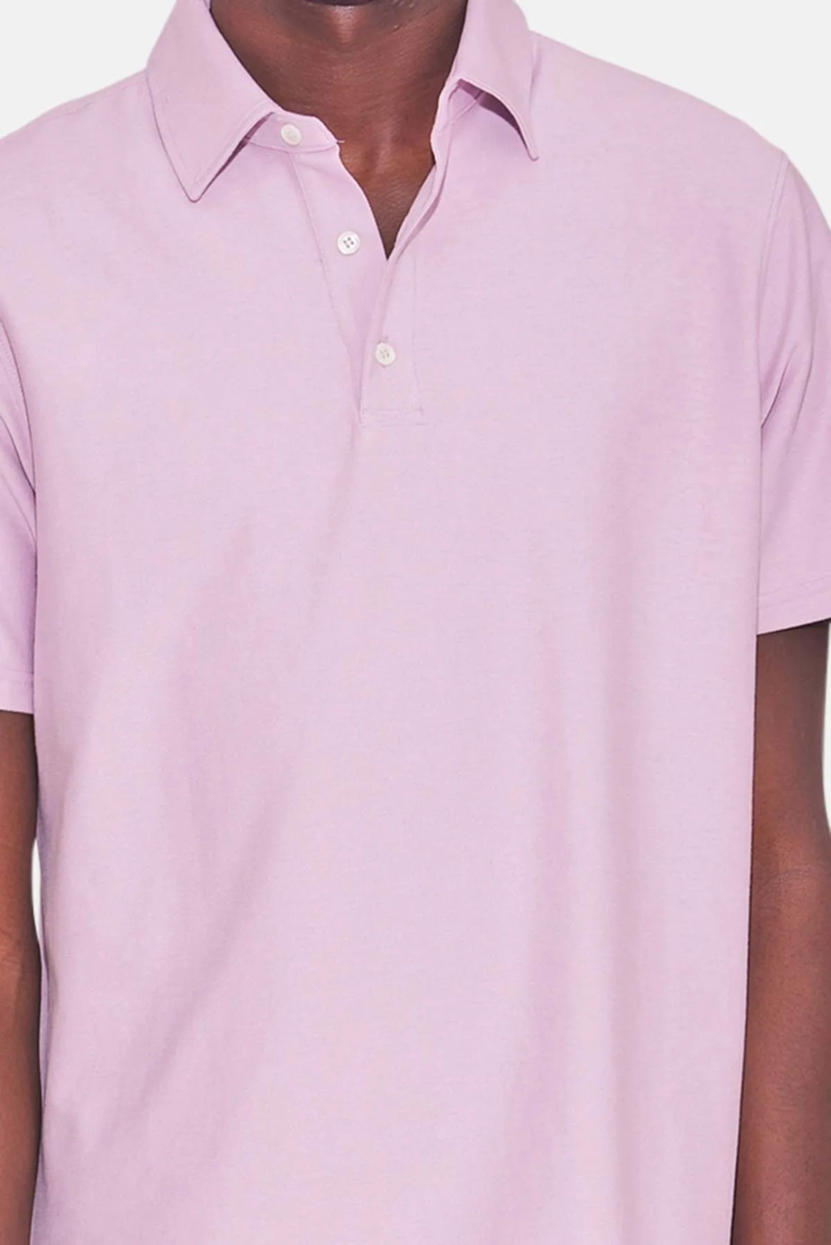 Atlantic SS Pique Polo - Pink