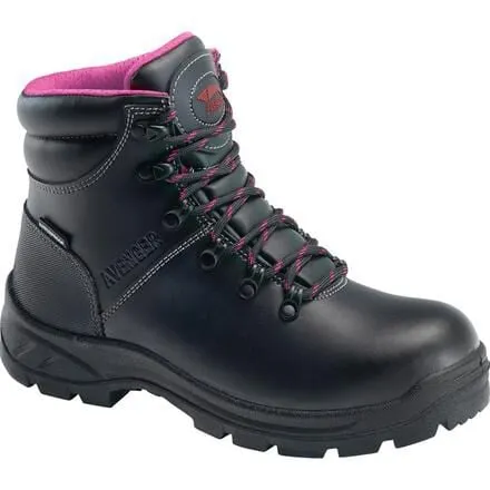 Avenger Builder Women's Steel Toe Electrical Hazard Waterproof Leather Work Boot