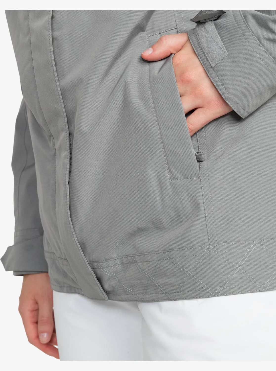 Billie Technical Snow Jacket - Heather Grey