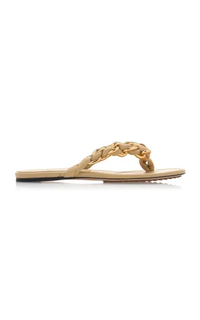 Bottega Veneta Dot Lagoon Chain Flat Sandals