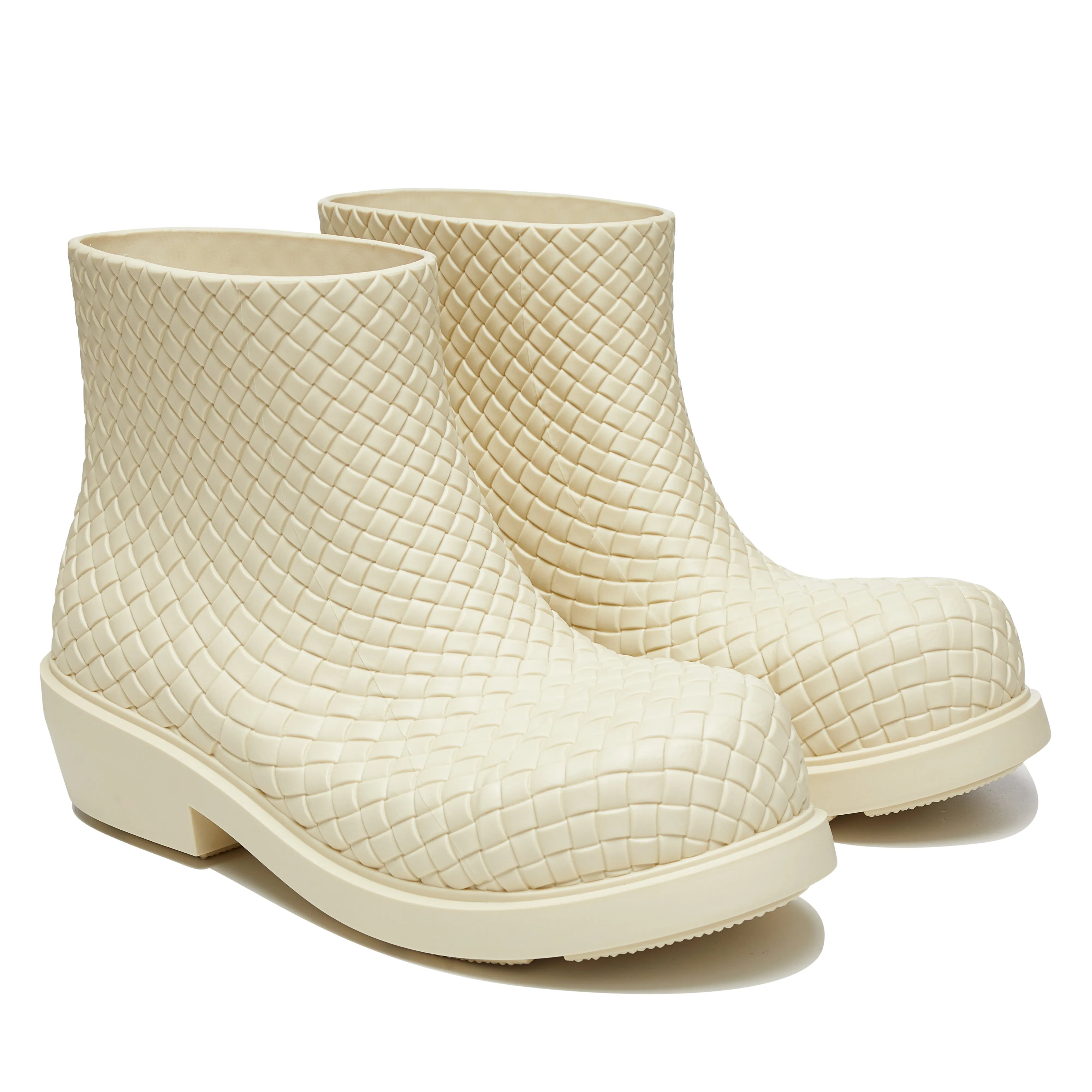 Bottega Veneta - Men's Fireman Ankle Boot - (Sea Salt)