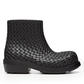 Bottega Veneta - Women’s Fireman Ankle Boot Rubber - (Black)