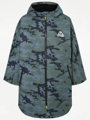 Camouflage Borg Lined Dry Changing Robe Jacket | Kids | George at ASDA