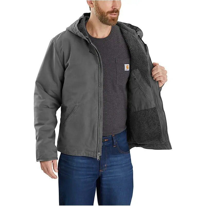 Carhartt Men's Relaxed Fit Sherpa-Lined Jacket