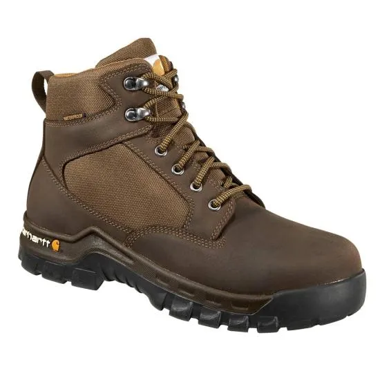 Carhartt Rugged Flex Waterproof Steel Toe Boot 12M Chocolate Brown Oil Tan