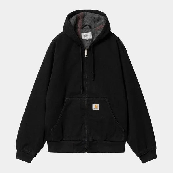 Carhartt WIP OG Active Jacket Winter Black One Washed Denim