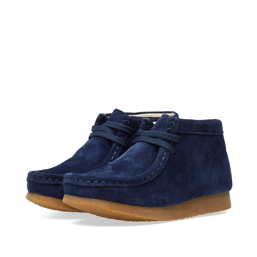 Clarks Originals Children's Wallabee BootNavy Suede