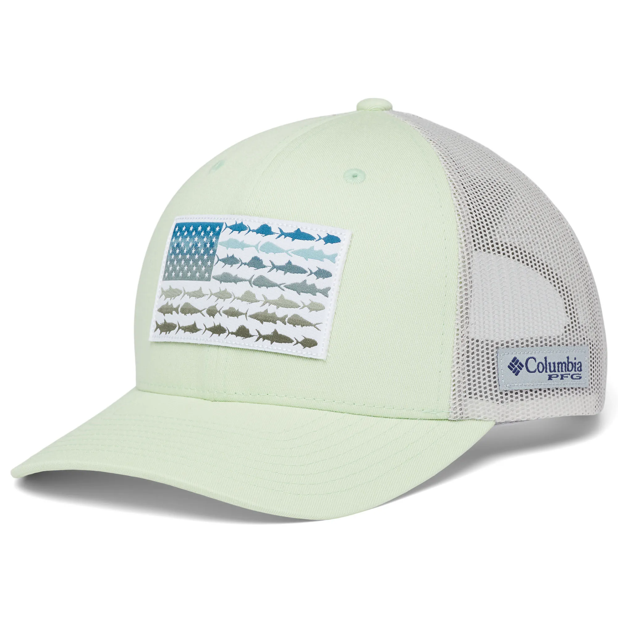 Columbia Men's PFG Fish Flag Mesh Snapback Cap - Mid Crown