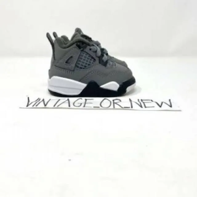 DS Nike Air Jordan IV 4 Cool Grey 2019 Retro BT Toddler ...