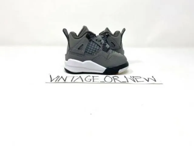 DS Nike Air Jordan IV 4 Cool Grey 2019 Retro BT Toddler ...