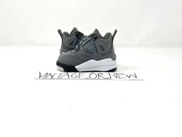 DS Nike Air Jordan IV 4 Cool Grey 2019 Retro BT Toddler ...