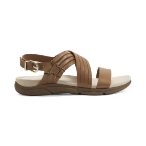 EASY SPIRIT LADIES SANDALS SEMARLIS - MEDIUM BROWN