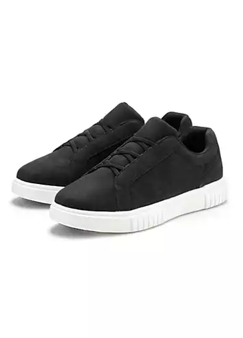 Faux Leather Slip-On Trainers by John Devin | Look Again