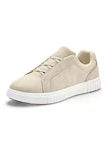 Faux Leather Slip-On Trainers by John Devin | Look Again