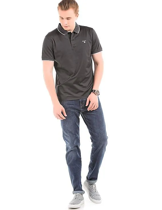 Gant Black Nanotex Polo Shirt