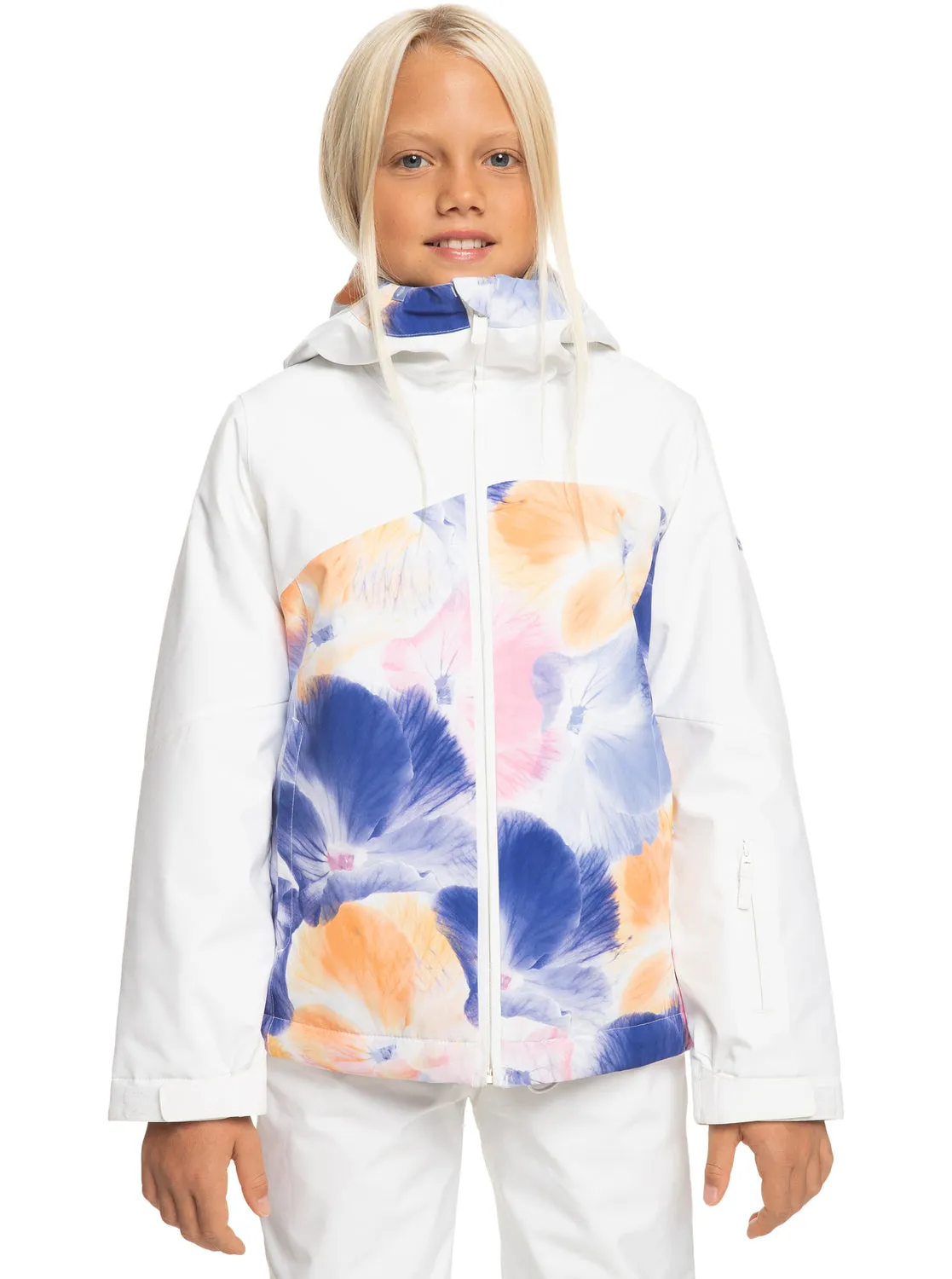 Girls 4-16 Greywood Technical Snow Jacket - Bright White Pansy Pansy Rg