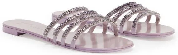 Giuseppe Zanotti Iride crystal-embellished sandals Pink