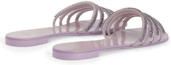 Giuseppe Zanotti Iride crystal-embellished sandals Pink