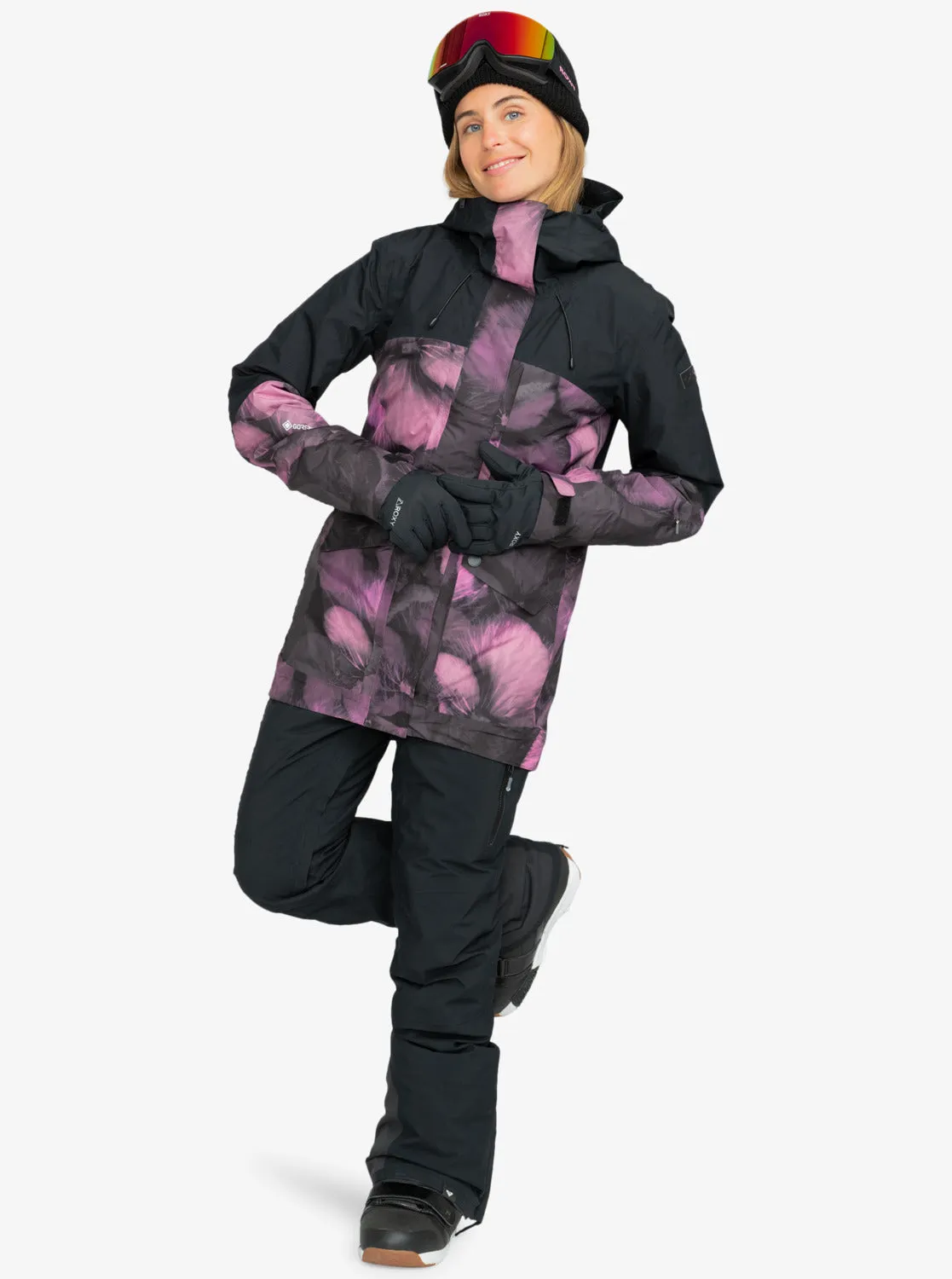 GORE-TEX Glade Technical Snow Jacket - True Black Pansy Pansy