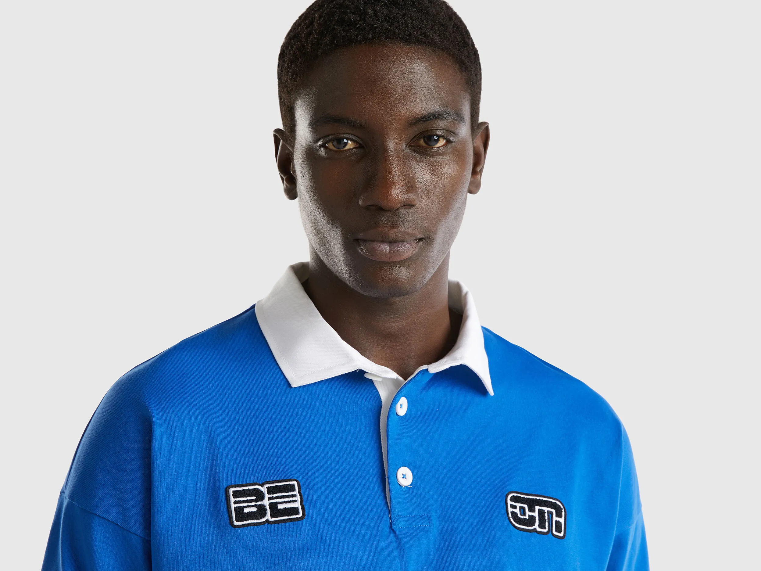 Green rugby polo - Blue | Benetton