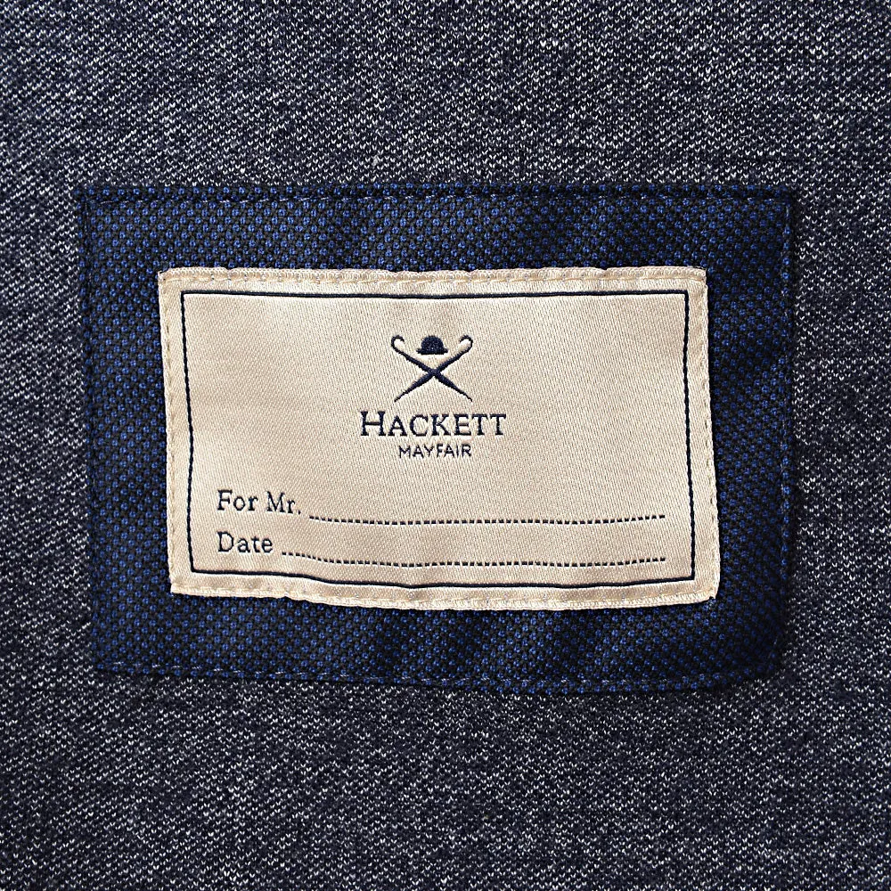 Hackett London Double-Faced Knit Jacket in Blue