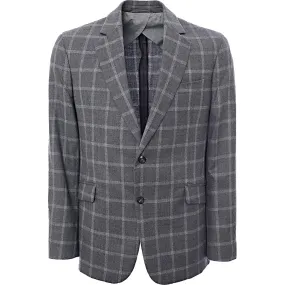 Hackett London Light Grey Windowpane Jacket in Light Grey