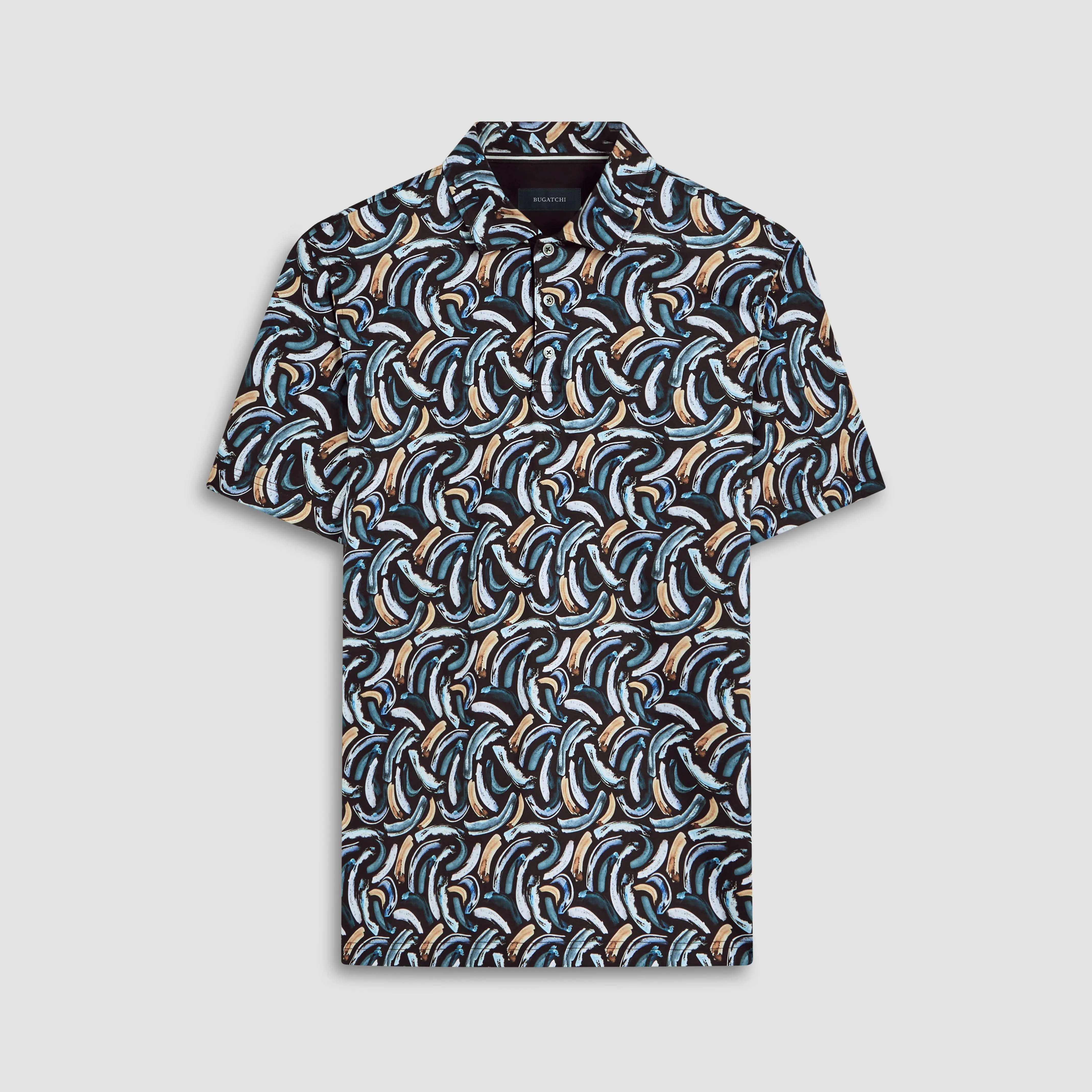 Hendrix Abstract Print Polo