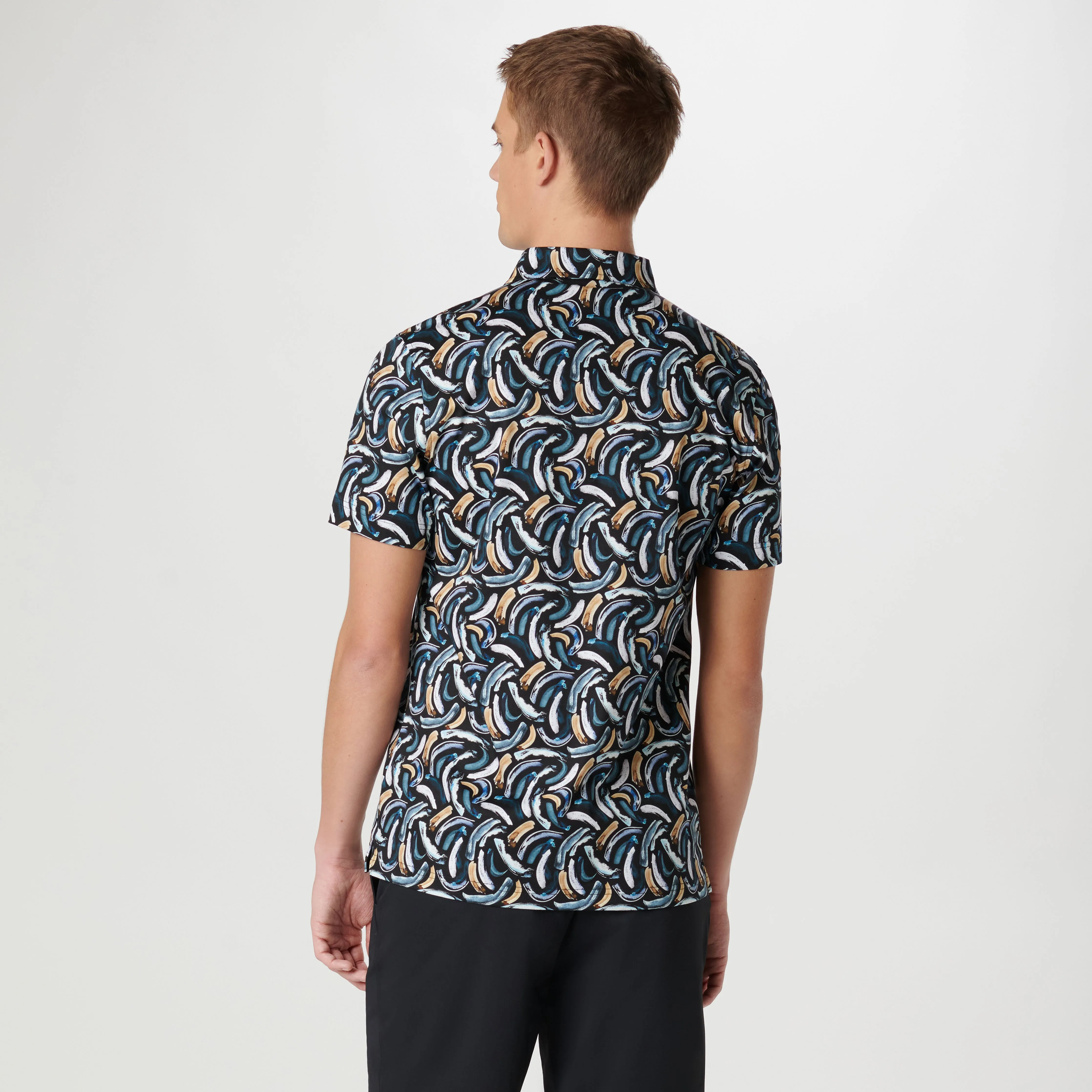 Hendrix Abstract Print Polo