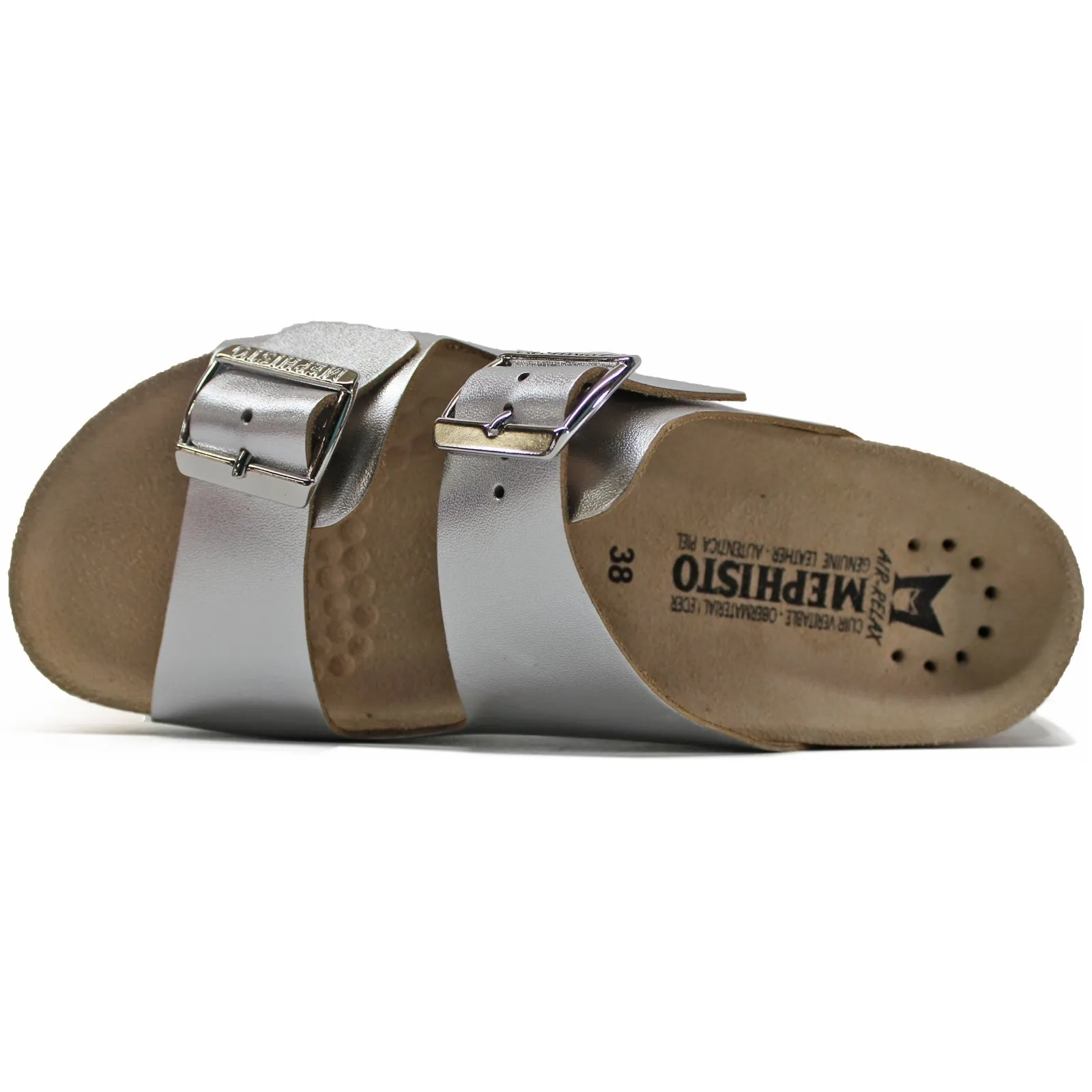 Hester Metallic Leather Women's Slide Sandals