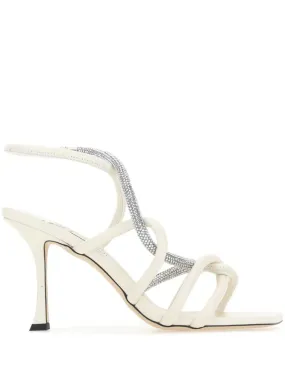 Jimmy Choo 90mm Lonnie 90 sandals - White