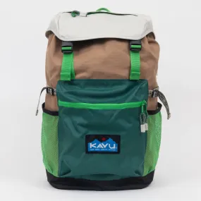 KAVU KAVU Timaru Backpack in GREEN & TAN