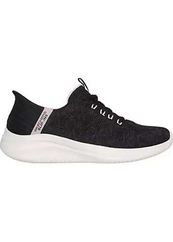 Ladies Black Slip-ins Ultra Flex 3.0 Trainers by Skechers | Look Again