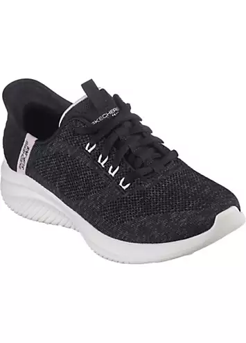 Ladies Black Slip-ins Ultra Flex 3.0 Trainers by Skechers | Look Again