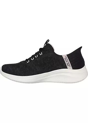 Ladies Black Slip-ins Ultra Flex 3.0 Trainers by Skechers | Look Again