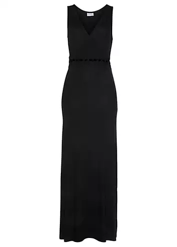 LASCANA Mock Wrap Cut-Out Waist Detail Maxi Dress | Grattan