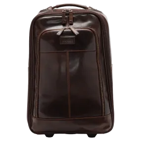 Loake Paris Wheeled Leather Suitcase