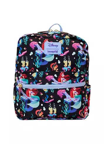 Loungefly Disney The Little Mermaid 35th Anniversary ’Life Is The Bubbles’ AOP Nylon Mini Backpack