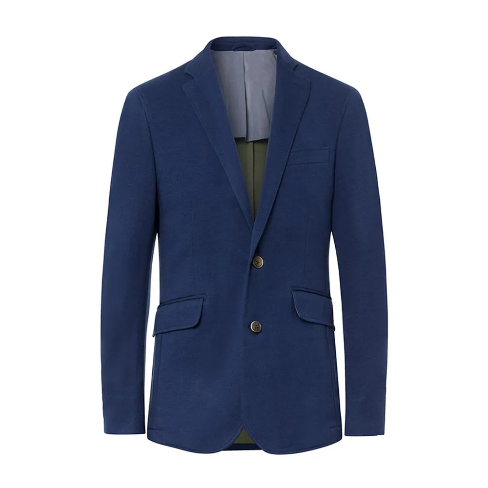 Men's Hackett, Double Face Cotton Stretch Jacket in Blue