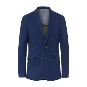 Men's Hackett, Double Face Cotton Stretch Jacket in Blue