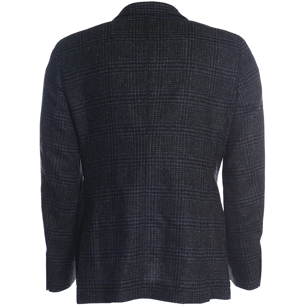 Men's Hackett, Large Tweed Glen Check Jacket FP in Grey Multicolour