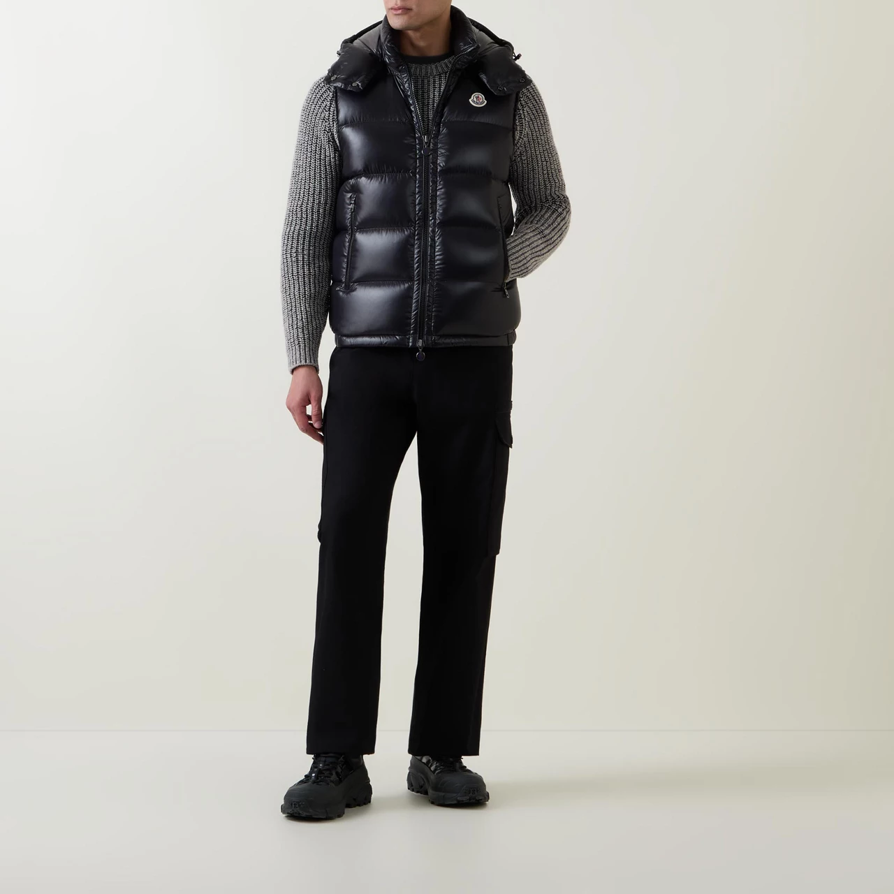 MONCLER Bormes Down Gilet - Black