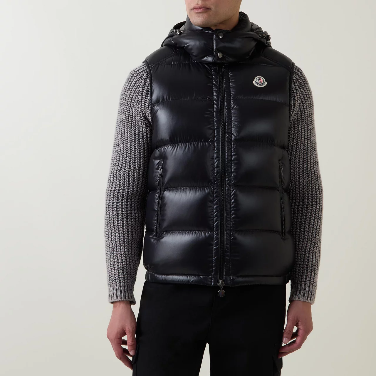 MONCLER Bormes Down Gilet - Black